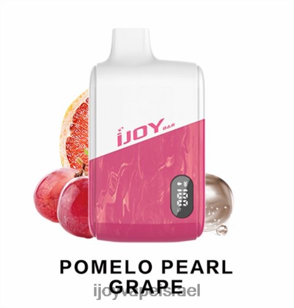 iJOY Bar IC8000 חַד פַּעֲמִי FLFJ6192 iJoy vape ישראל ענבי פנינה פומלה