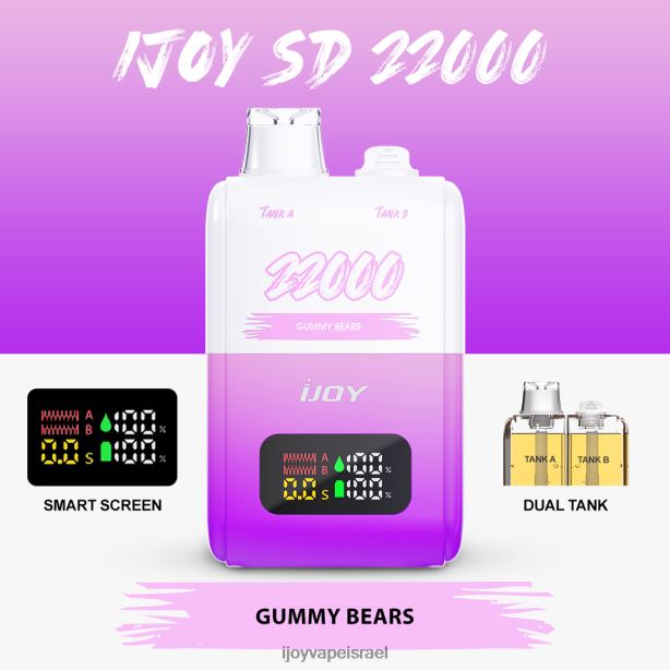 iJOY SD 22000 חַד פַּעֲמִי FLFJ6154 iJoy vape price דובוני גומי