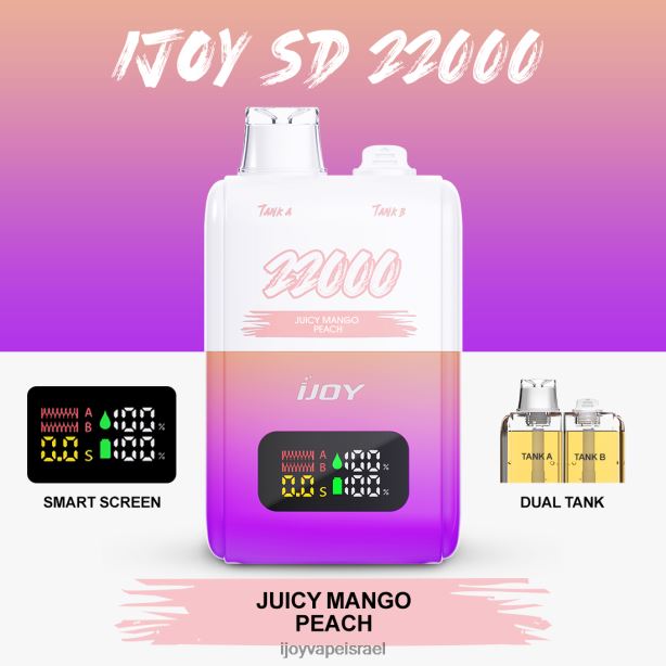 iJOY SD 22000 חַד פַּעֲמִי FLFJ6156 iJoy vape review אפרסק מנגו עסיסי